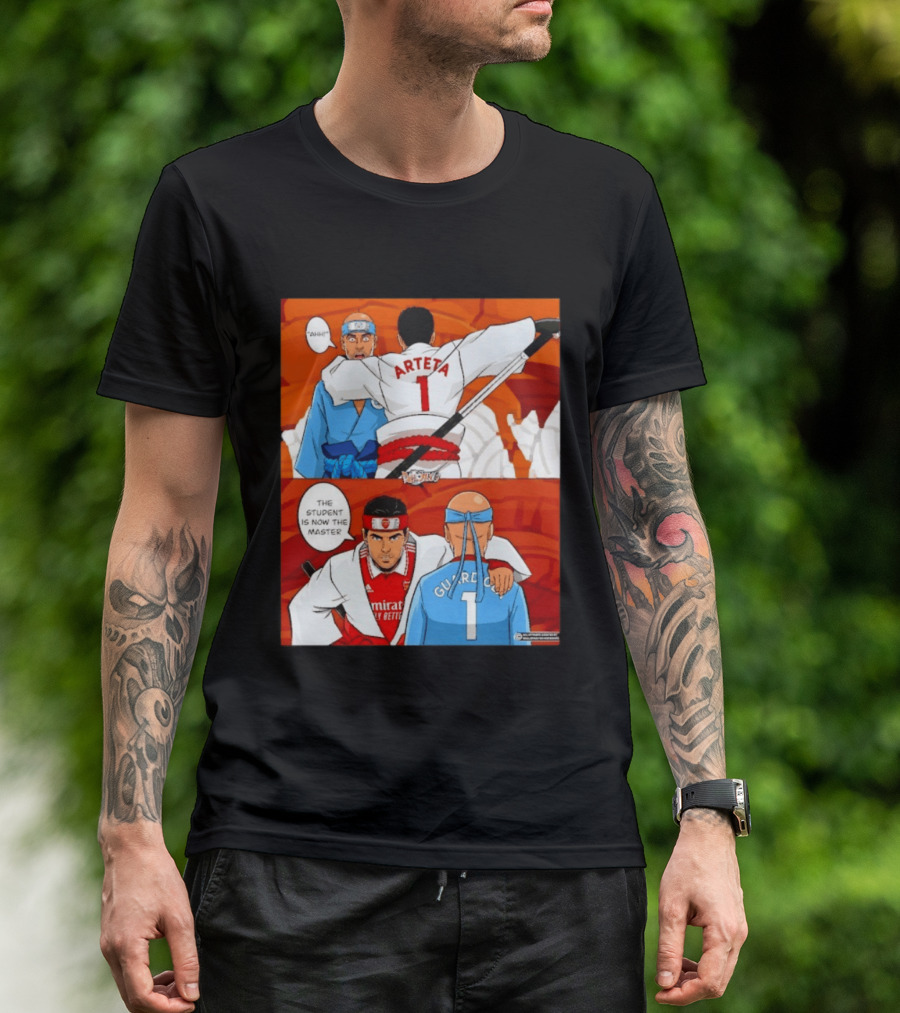 Arteta Vs Guardiola Student Becomes Master Martial Arts Showdown T-Shirt