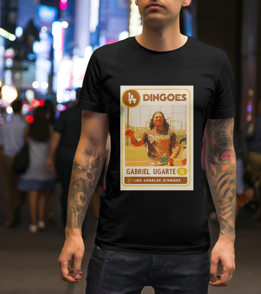 Los Angeles Dingoes Gabriel Ugarte 16 Player Card T-Shirt