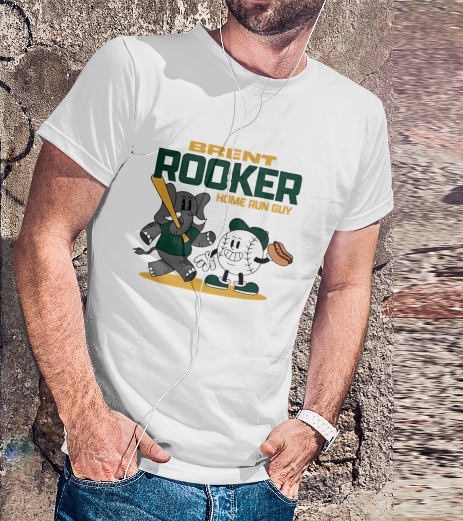 Brent Rooker Oakland Athletics Home Run Guy Elephant Baseball Hotdog T-Shirt