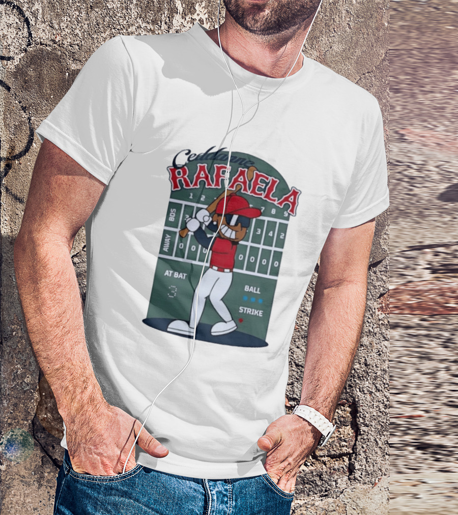 Ceddanne Rafaela Boston Red Sox MLB At Bat Scoreboard T-Shirt