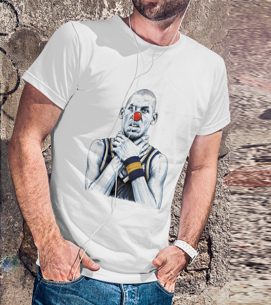 Reggie Miller Clown Nose NBA Parody Thunder Spurs T-Shirt