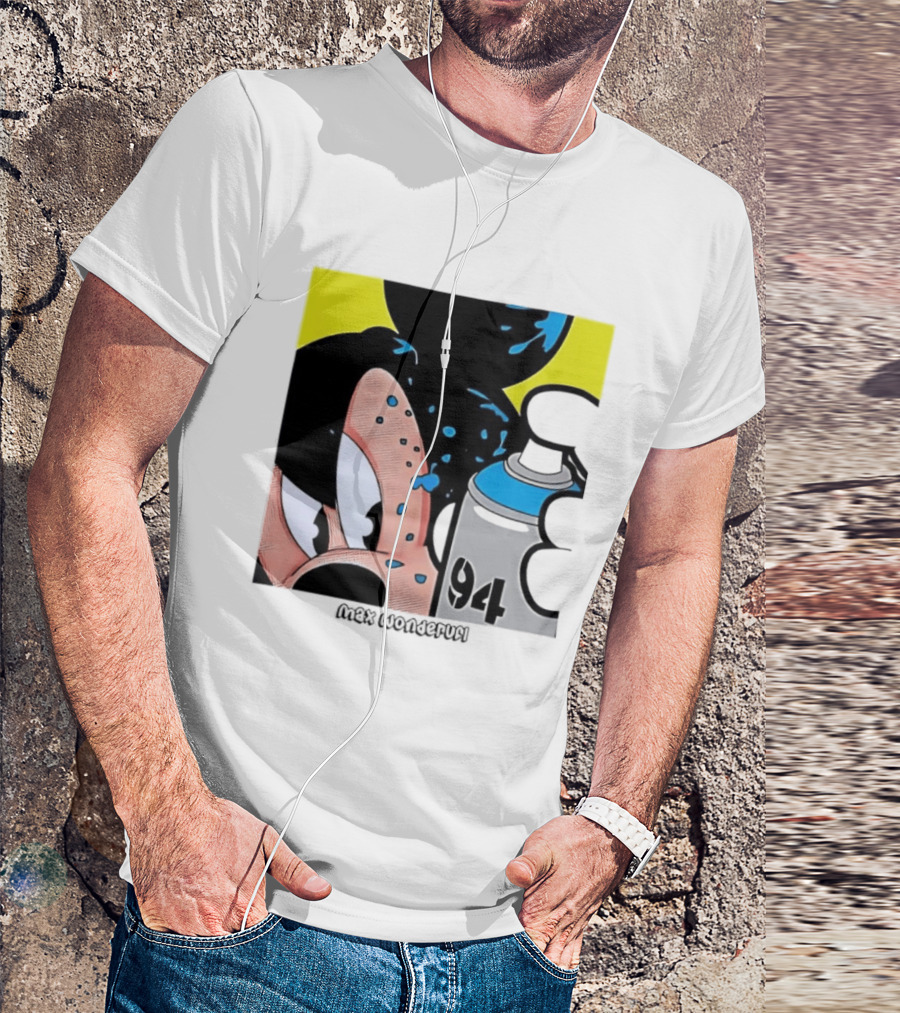 Mickey Mouse Disney Wonderful 84 Spray Paint T-Shirt