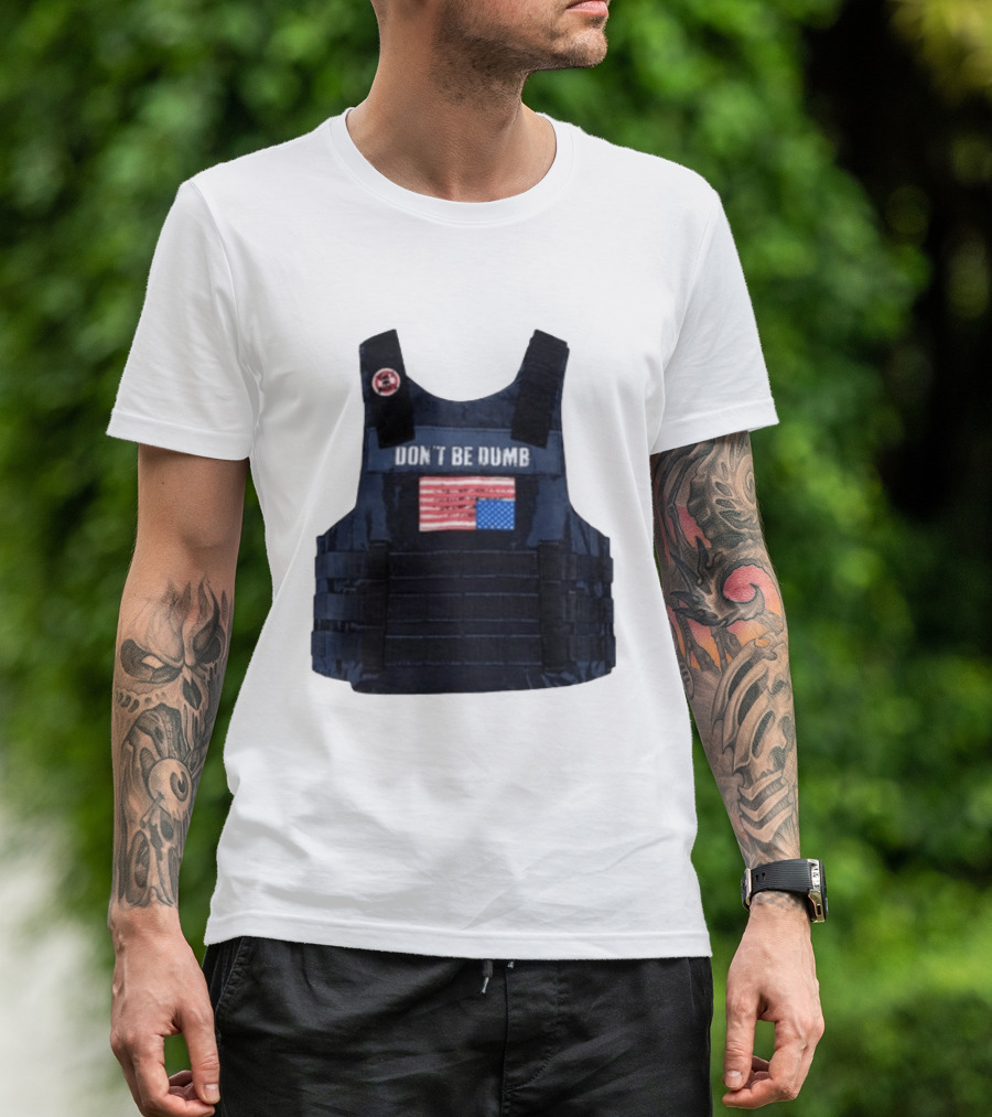 Original A$AP Rocky Don't Be Dumb Tour Tactical Vest With Patch T-Shirt