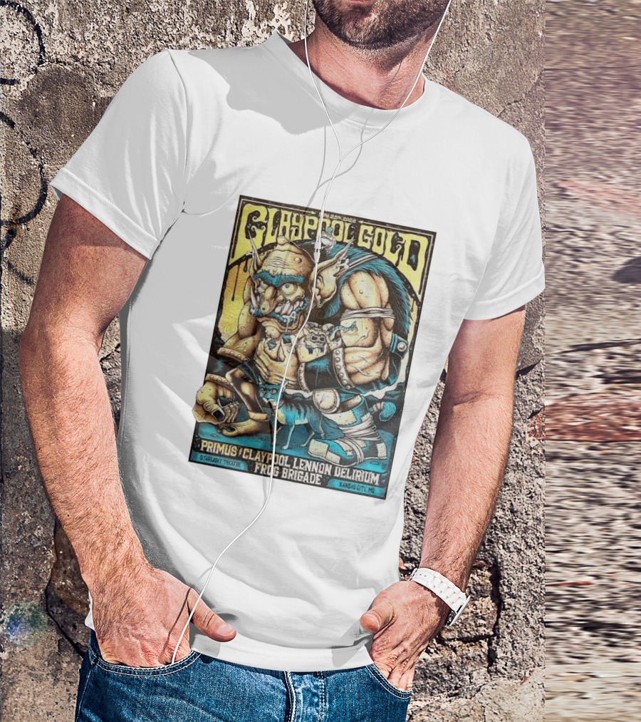 May 28 2026 Claypool Gold Primus Claypool Lennon Delirium Frog Brigade Starlight Theatre Kansas City MO T-Shirt
