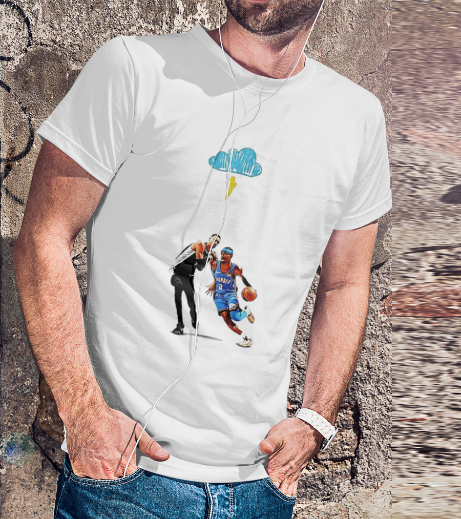 Shai Gilgeous Alexander Oklahoma City Thunder Keldon Johnson San Antonio Spurs Basketball Matchup T-Shirt