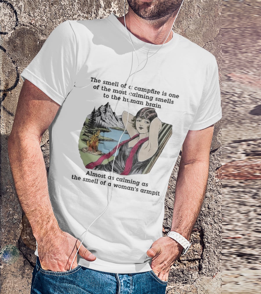 Campfire Calming Scent Vintage Relaxation Nature Bliss T-Shirt