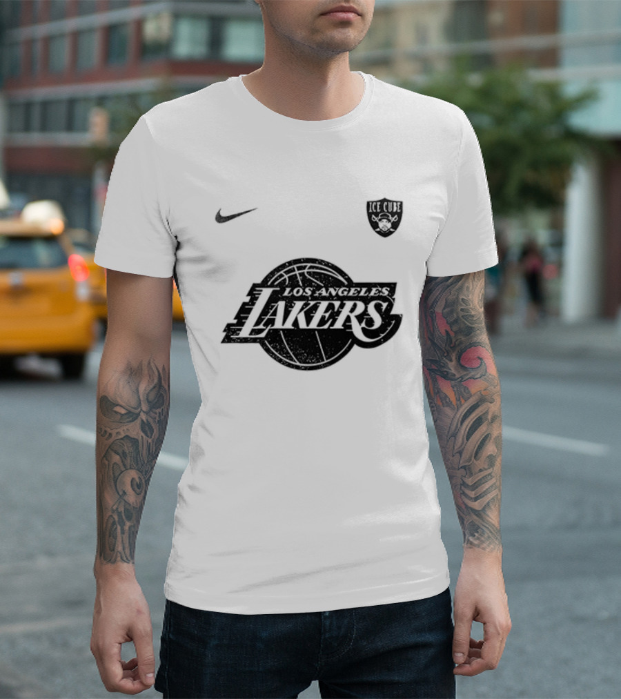 Los Angeles Lakers Ice Cube Truth To Power Four Decades Of Attitude Tour Nike Collaboration T-Shirt