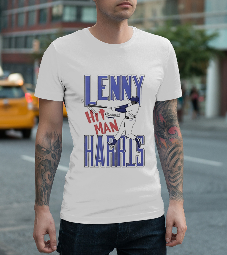 Lenny Harris Dodgers Hit Man Darryl Strawberry T-Shirt