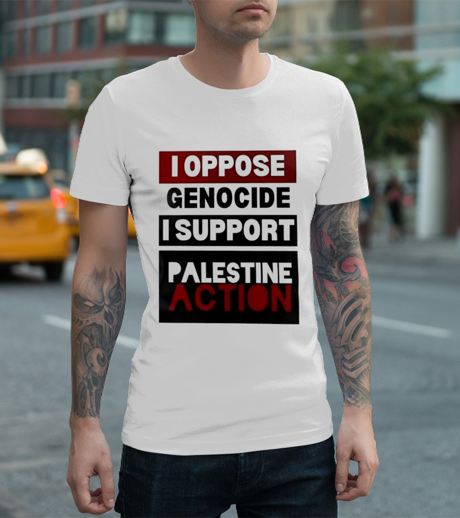 I Oppose Genocide I Support Palestine Action T-Shirt