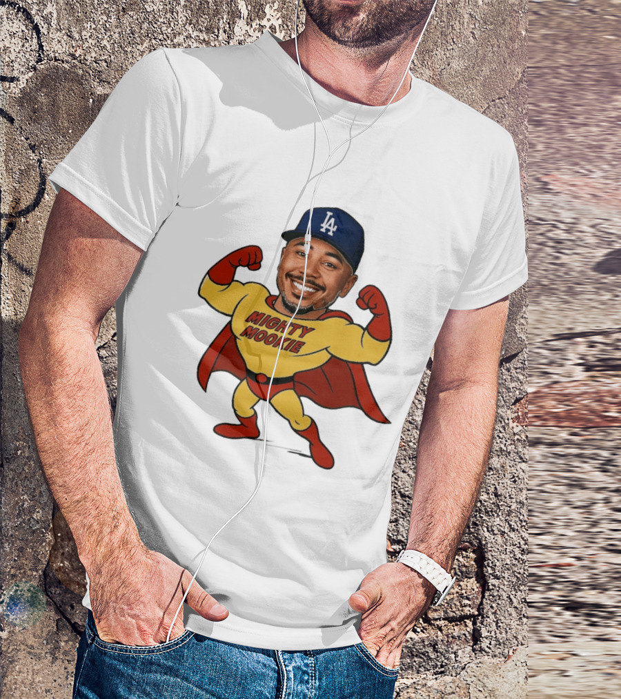 Mookie Betts Los Angeles Dodgers Mighty Mookie Superman T-Shirt