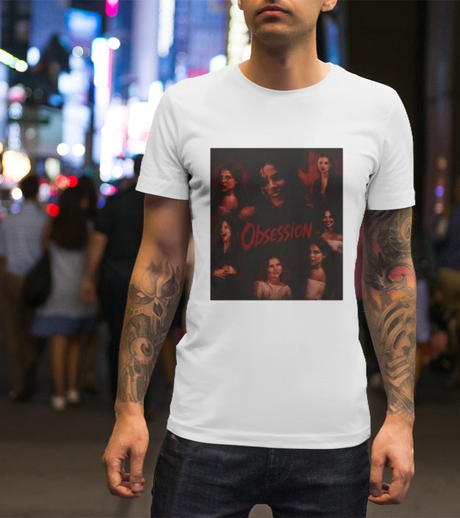 Obsession Nikki Multiple Expressions Dark Red Portraits T-Shirt