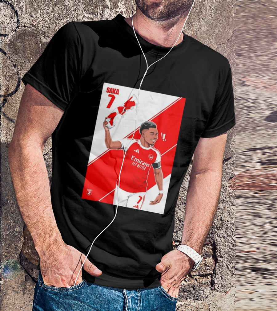 Arsenal F.C. Bukayo Saka 7 Starboy Emirates Fly Better T-Shirt