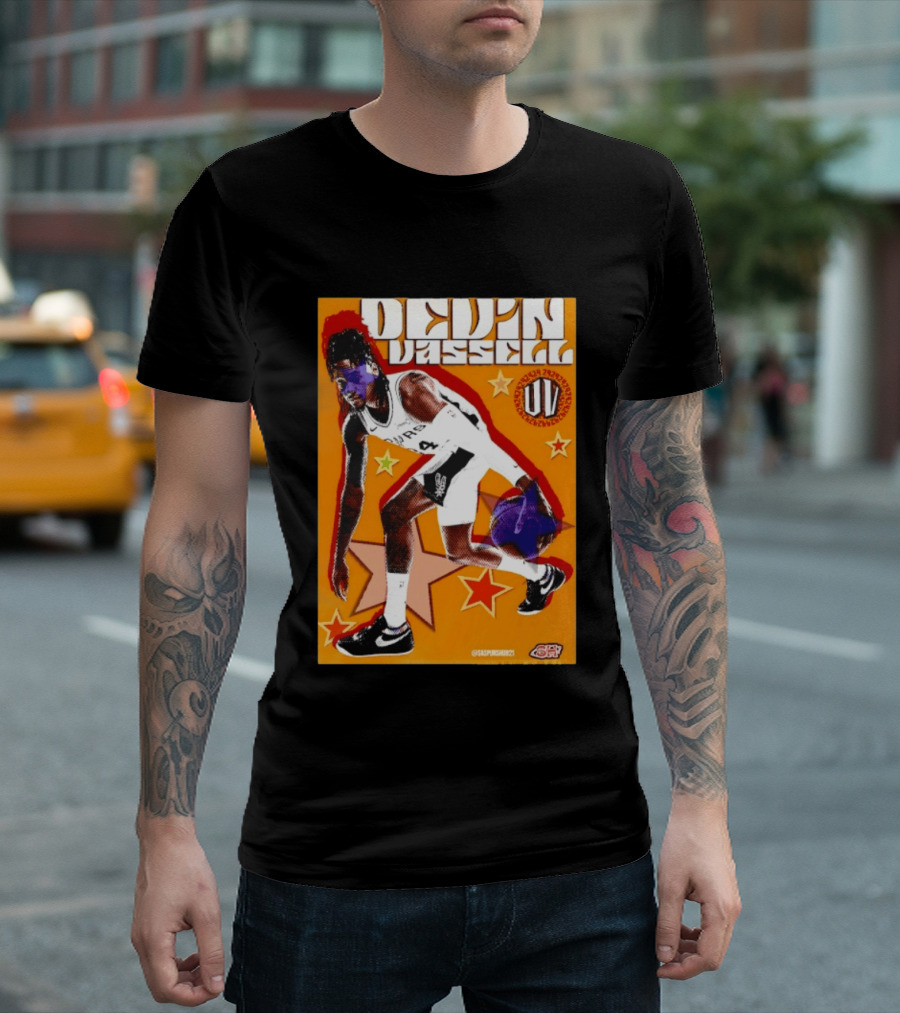 Devin Vassell San Antonio Spurs Basketball Star Orange T-Shirt