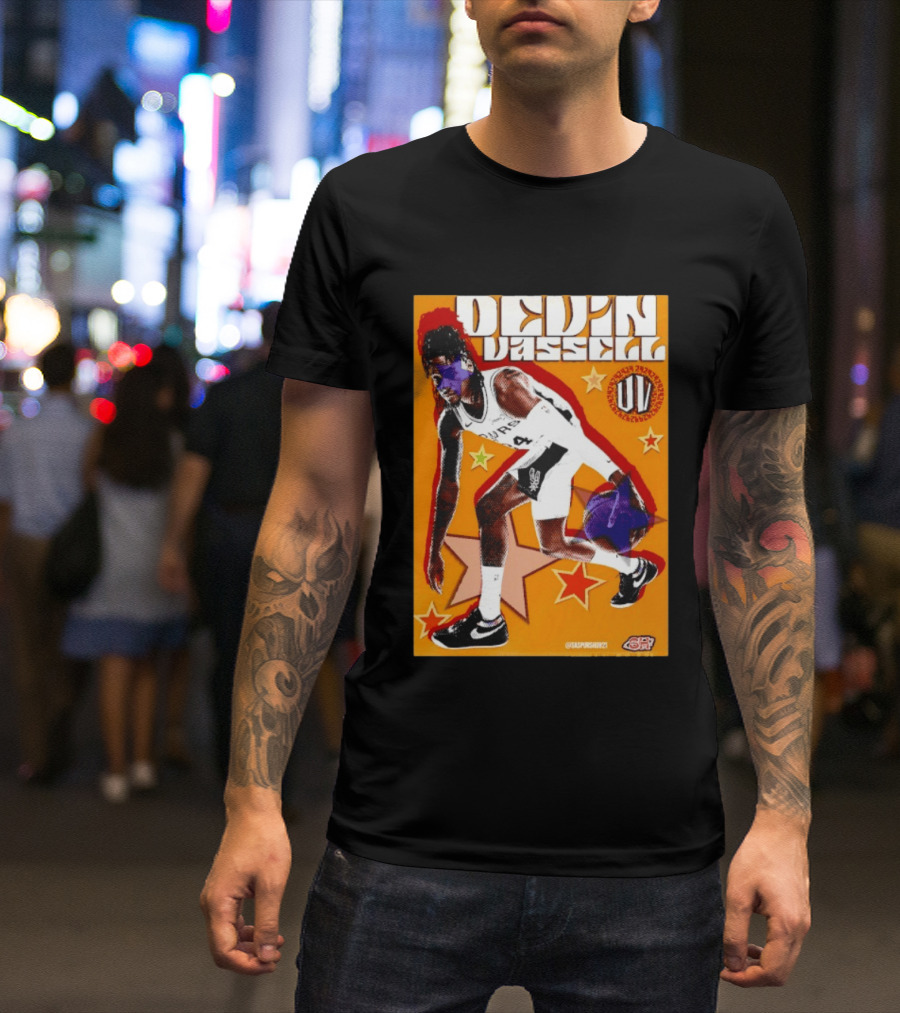Devin Vassell San Antonio Spurs Basketball Star Orange T-Shirt