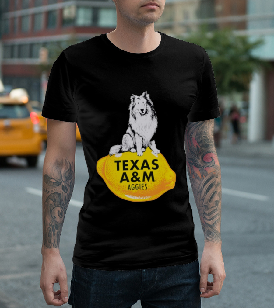 Texas A And M Aggies Husky Lemon T-Shirt