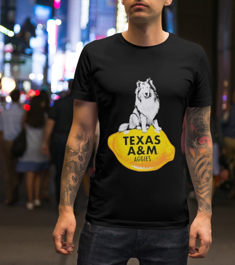 Texas A And M Aggies Husky Lemon T-Shirt