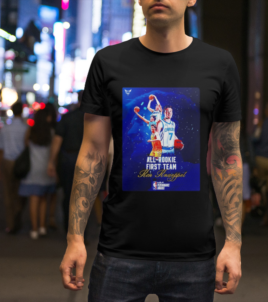 Kon Knueppel Charlotte Hornets All Rookie First Team NBA Performance Awards T-Shirt