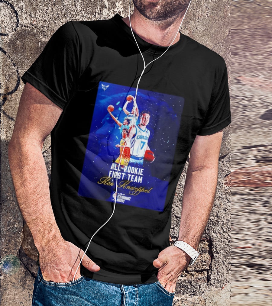 Kon Knueppel Charlotte Hornets All Rookie First Team NBA Performance Awards T-Shirt