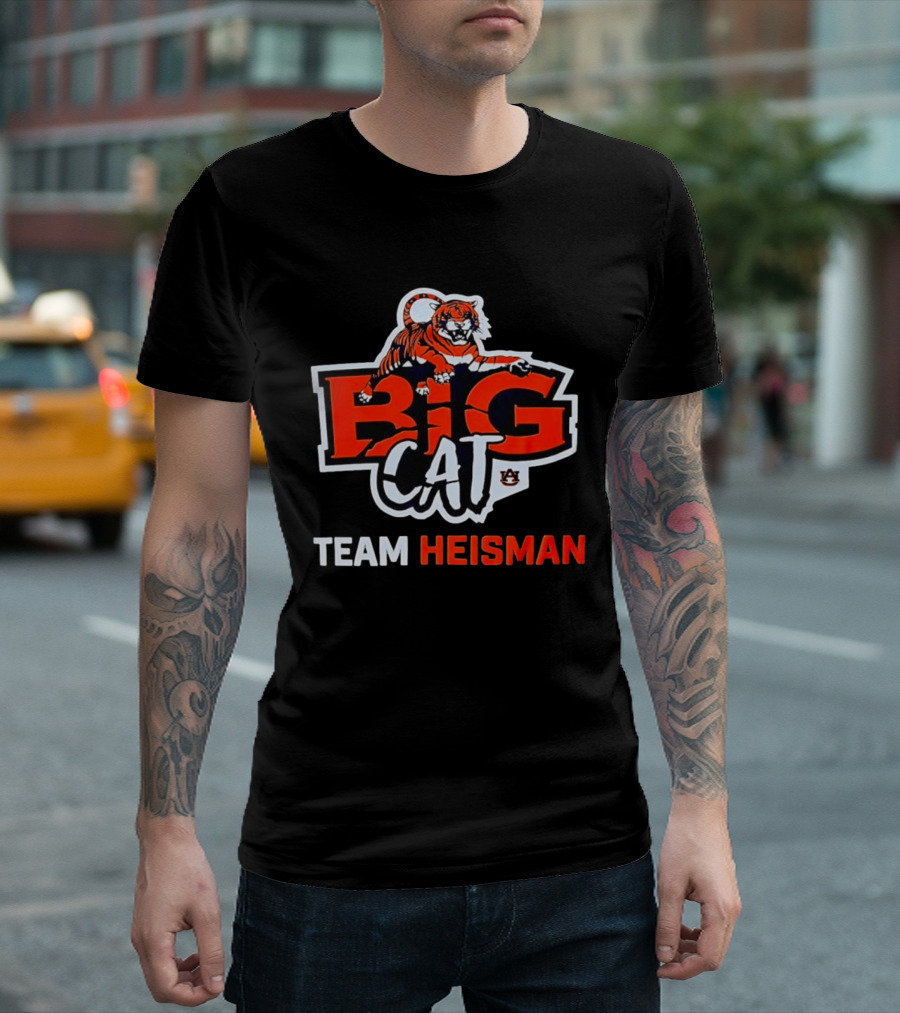 Auburn Big Cat Tiger Team Heisman T-Shirt