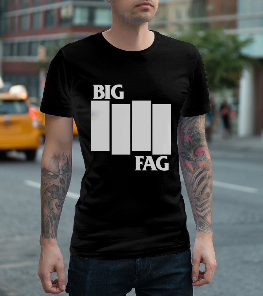 Big Fag Black Flag Bars 2026 T-Shirt