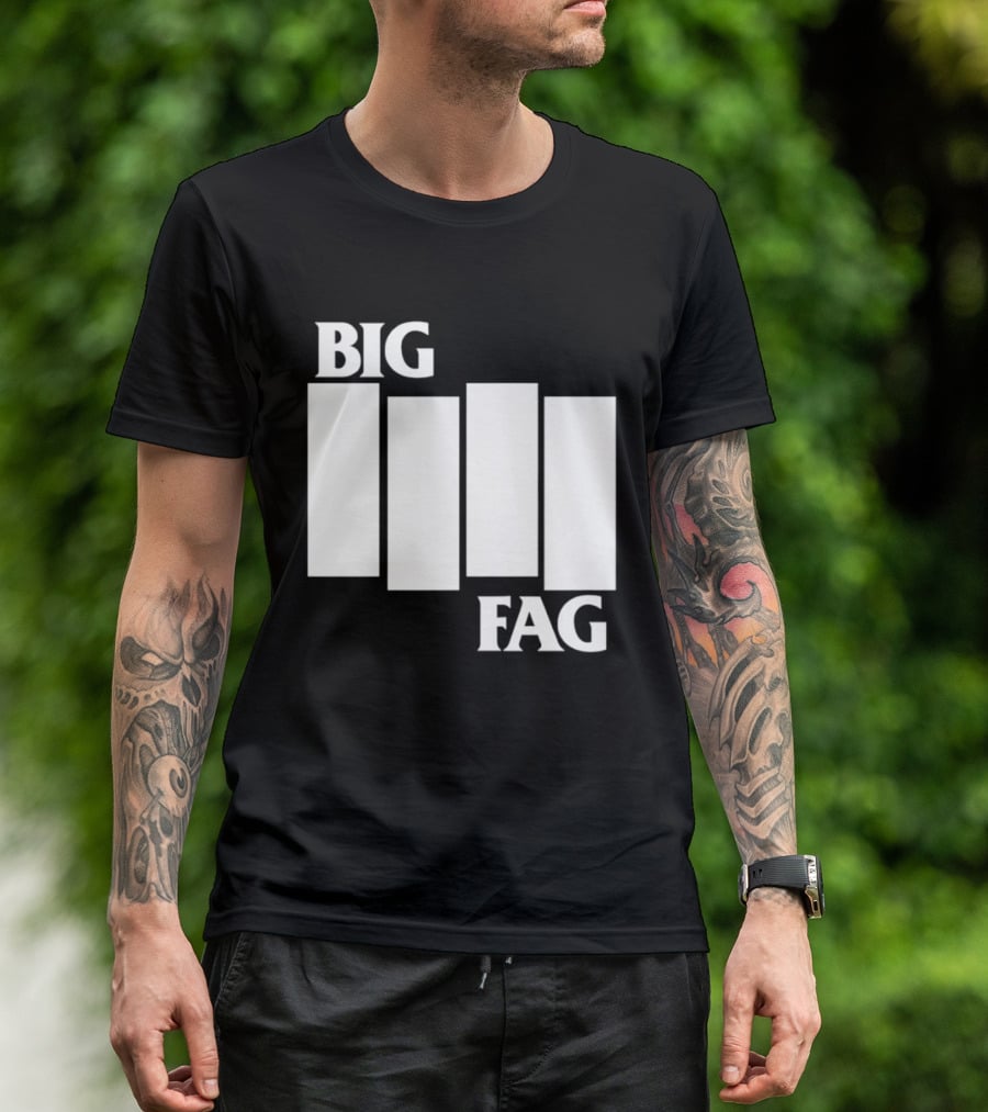 Big Fag Black Flag Bars 2026 T-Shirt