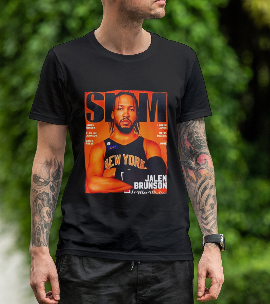 Slam Magazine New York Jalen Brunson Basketball T-Shirt