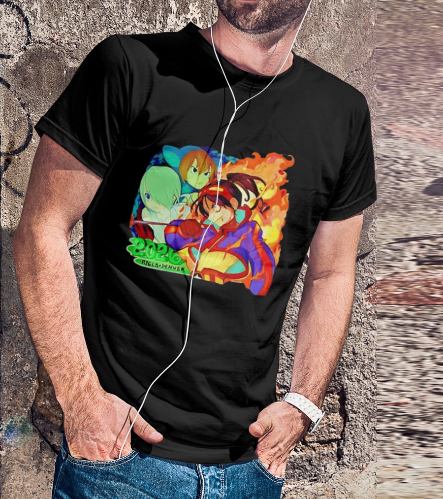 Snake Dragon 2020 Anime Group Denver Flaming Warrior T-Shirt