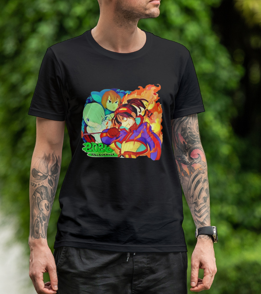 Snake Dragon 2020 Anime Group Denver Flaming Warrior T-Shirt