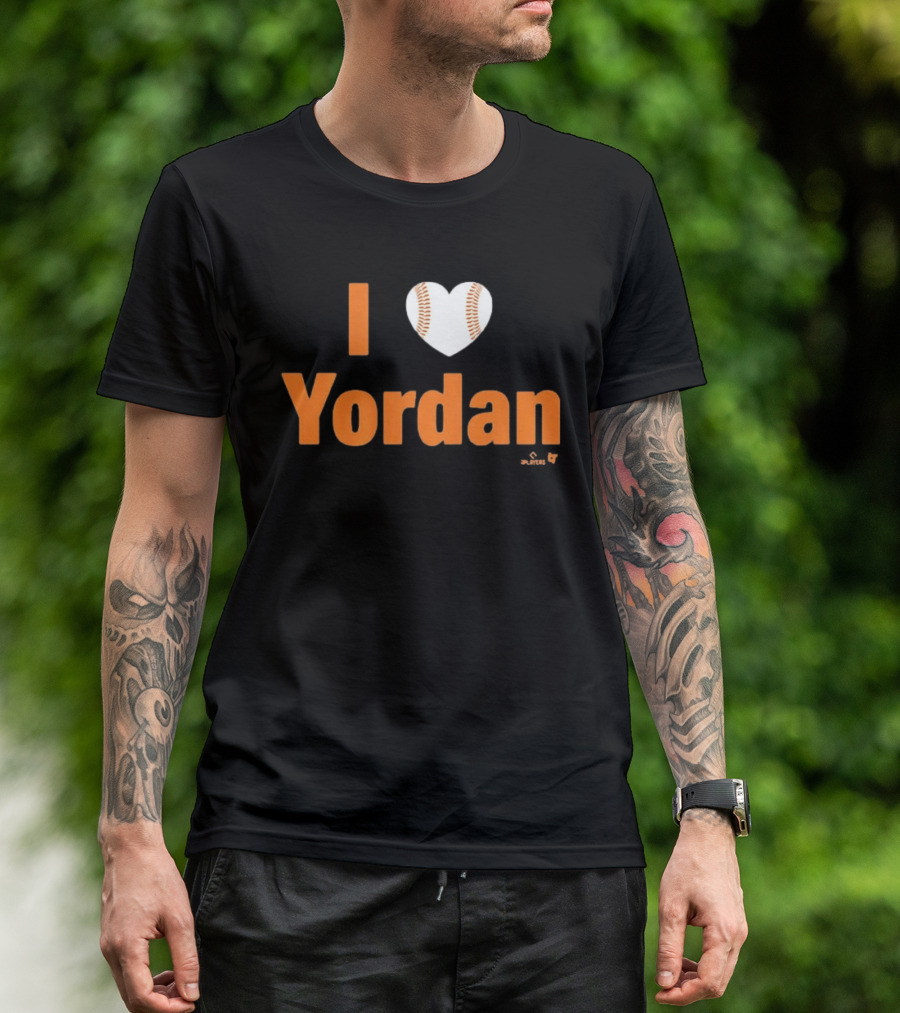 I Love Yordan Baseball Heartball T-Shirt