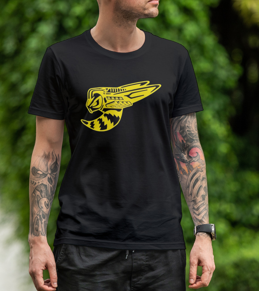 Supercharged Hornet Racing Style Yellow Black Hornet T-Shirt