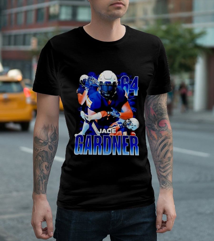 Jace Gardner 64 Football Lightning Sports T-Shirt