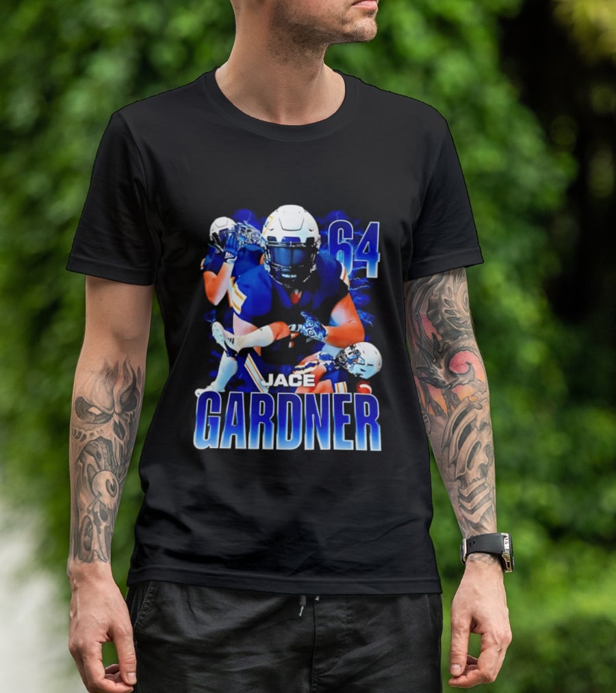 Jace Gardner 64 Football Lightning Sports T-Shirt