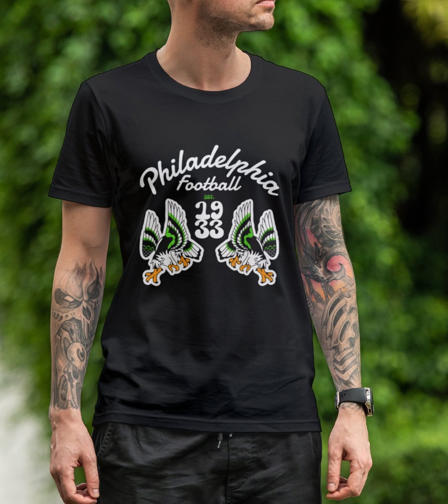 Philadelphia Eagles Football Est 1933 Twin Eagles T-Shirt