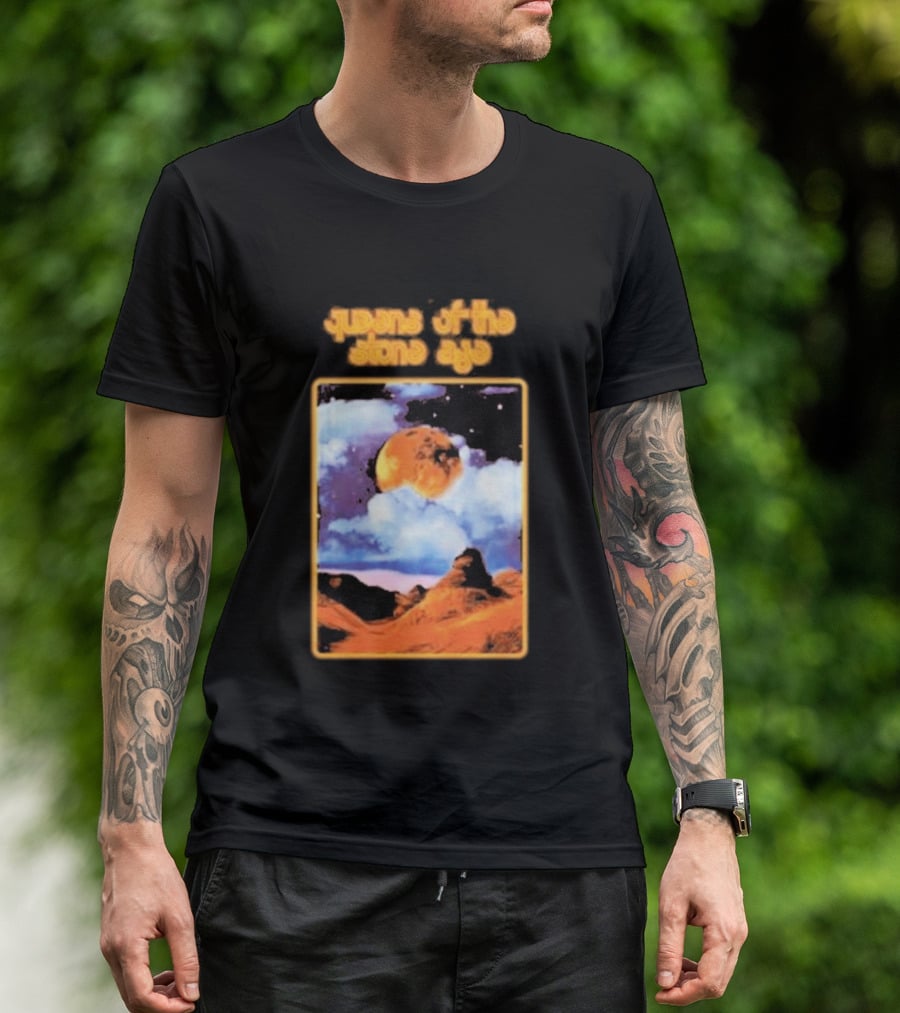Queens Of The Stone Age Cosmic Moon Scene T-Shirt