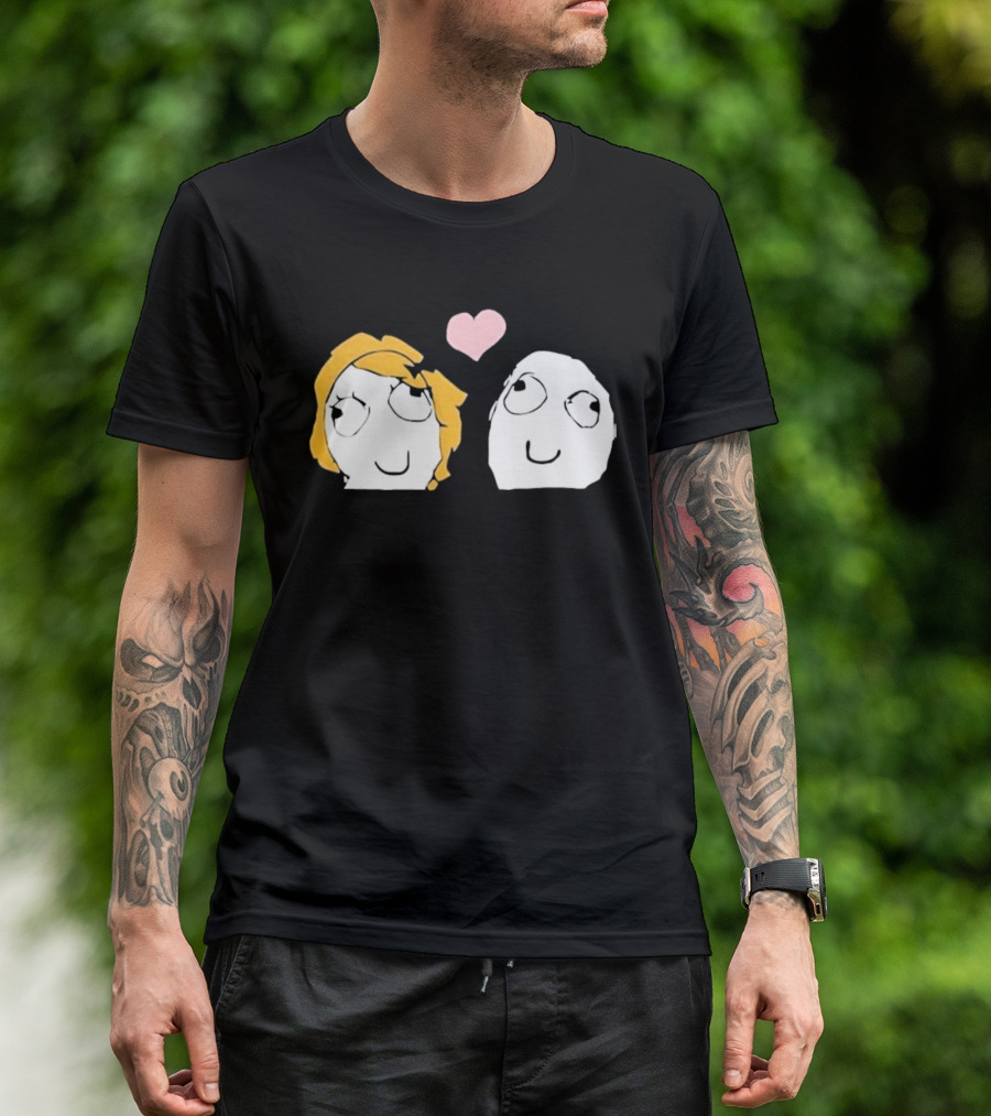 Derp Derpina Heart Rage Comic 2026 T-Shirt