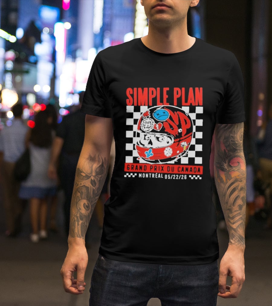 Simple Plan Grand Prix Du Canada Montreal 05/22/26 T-Shirt