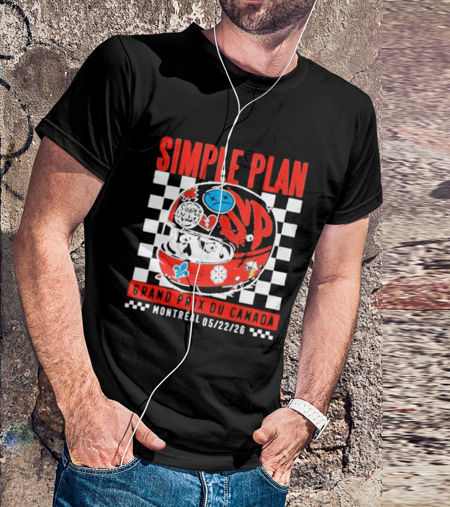 Simple Plan Grand Prix Du Canada Montreal 05/22/26 T-Shirt