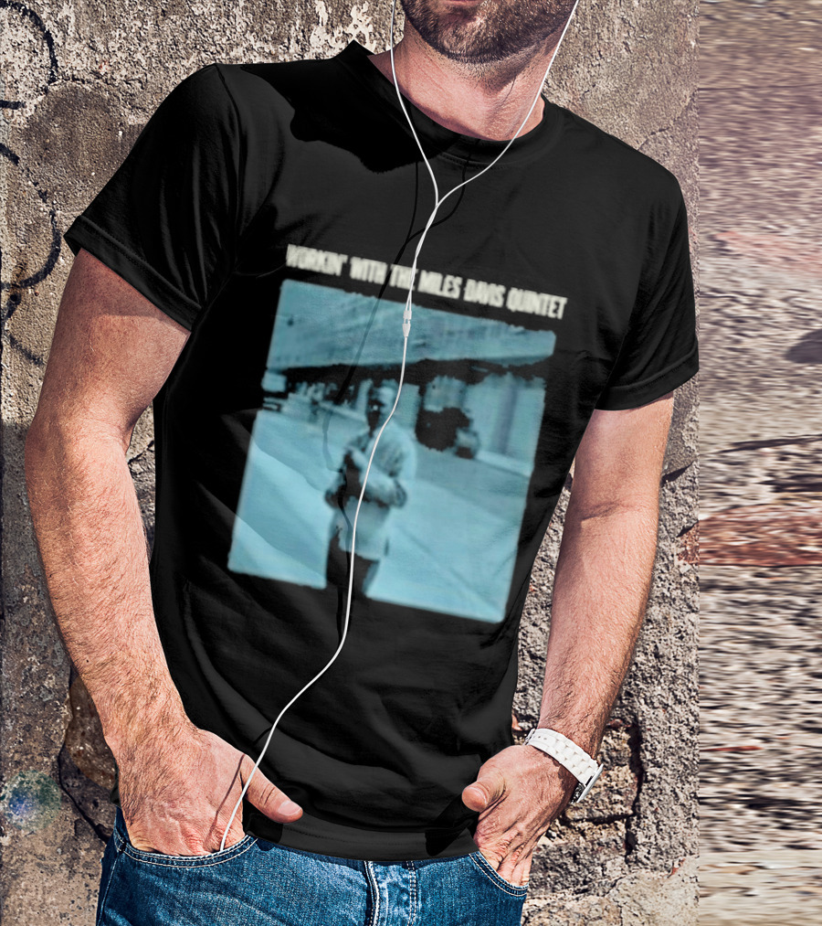 Workin' Miles Davis Quintet Blue Album Cover Streetscape T-Shirt