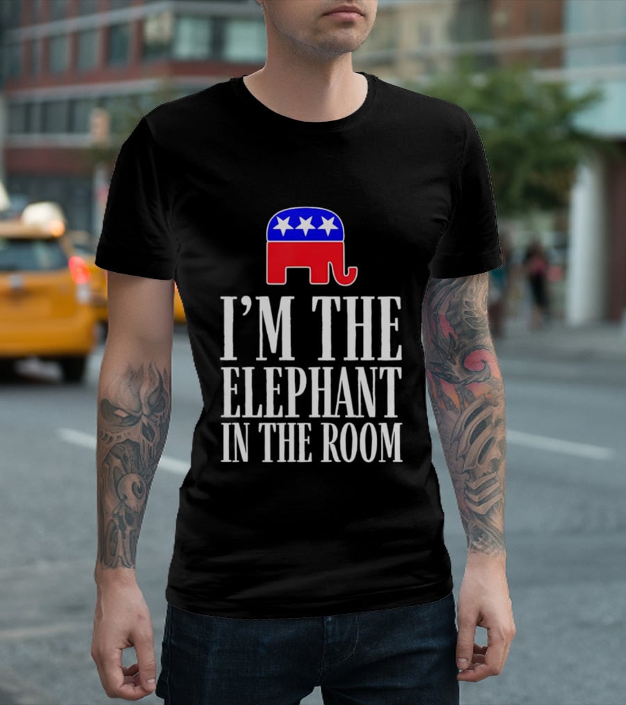 I'm The Elephant In The Room Republican Party Symbol Stars T-Shirt