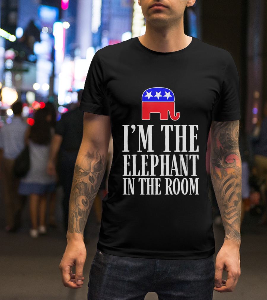 I'm The Elephant In The Room Republican Party Symbol Stars T-Shirt
