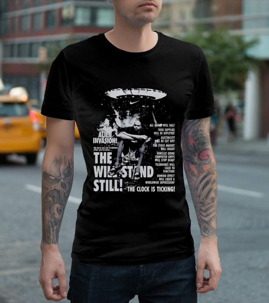 Victor Wembanyama San Antonio Spurs Alien Invasion The Will Stand Still The Is Ticking T-Shirt