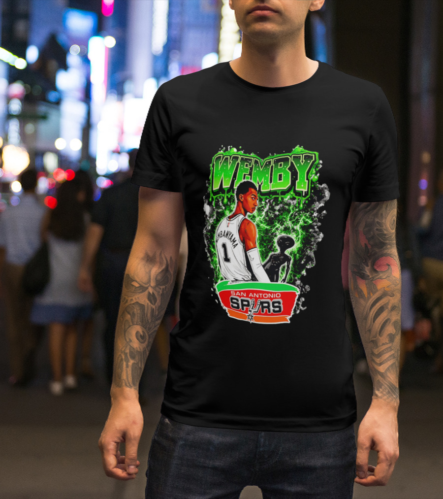 Wemby Victor Wembanyama San Antonio Spurs Alien T-Shirt