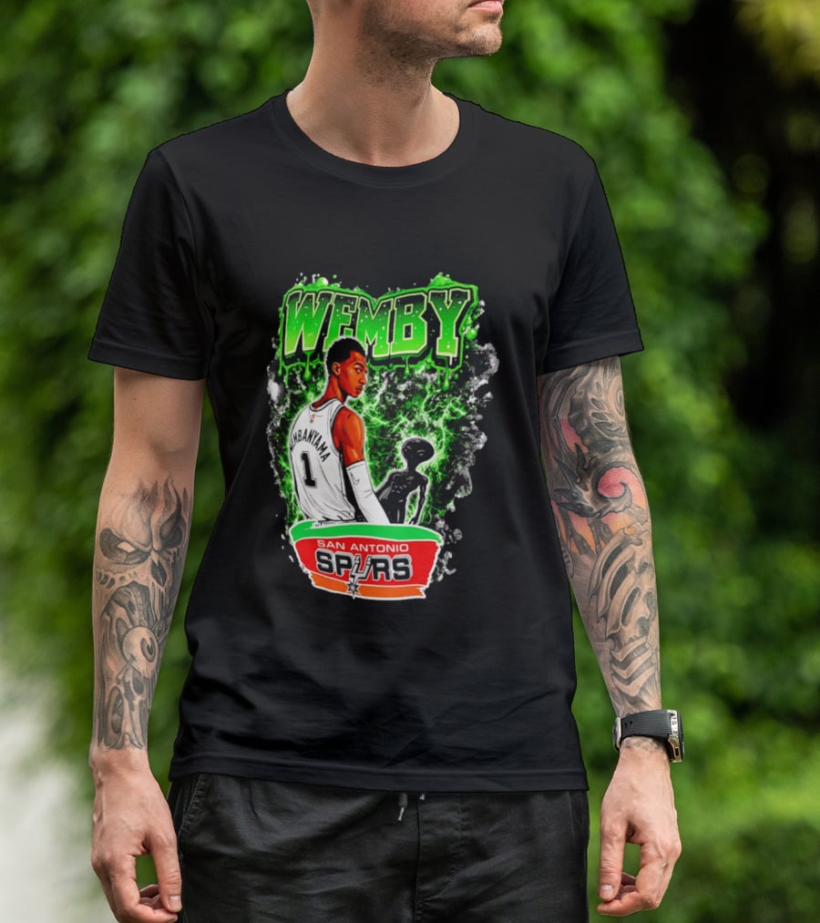Wemby Victor Wembanyama San Antonio Spurs Alien T-Shirt