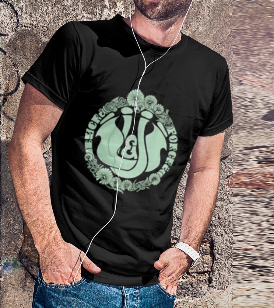 Massenomics Unpaid And Underrated Flowered Circular T-Shirt