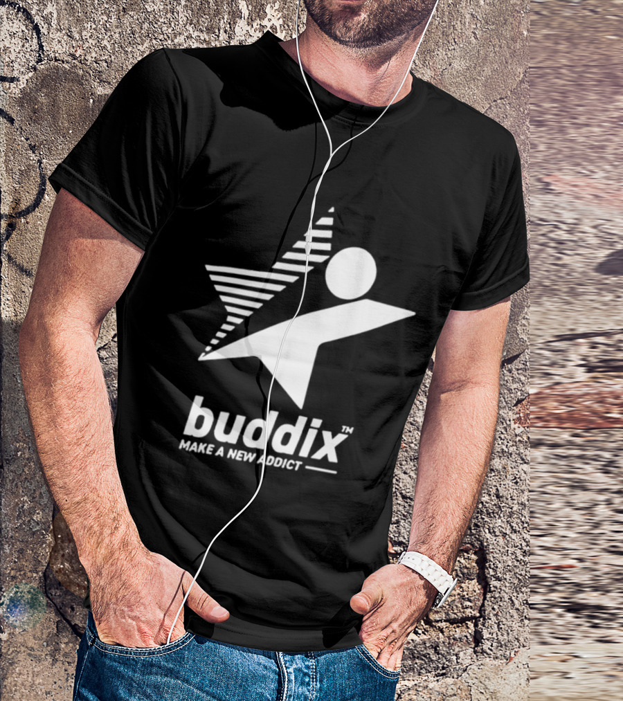 Buddix Make A New Addict Star And Sphere T-Shirt