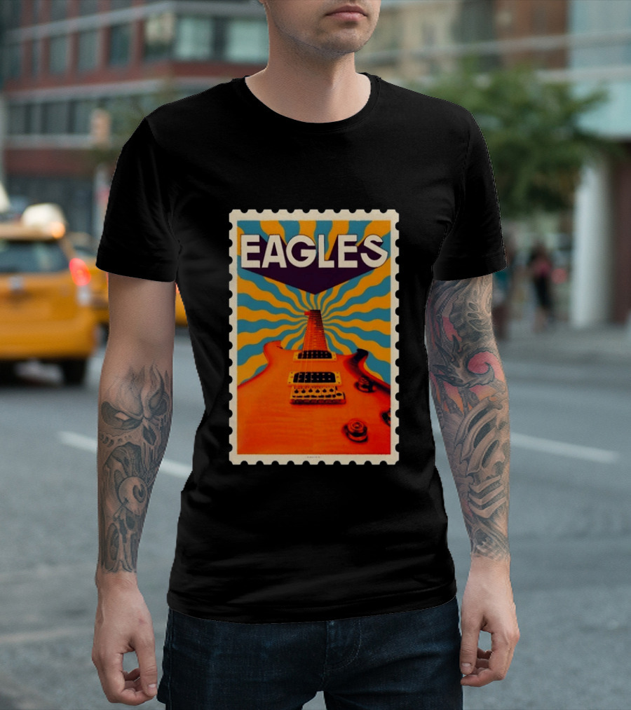 Eagles May 2026 Tour US Psychedelic Guitar Visual T-Shirt
