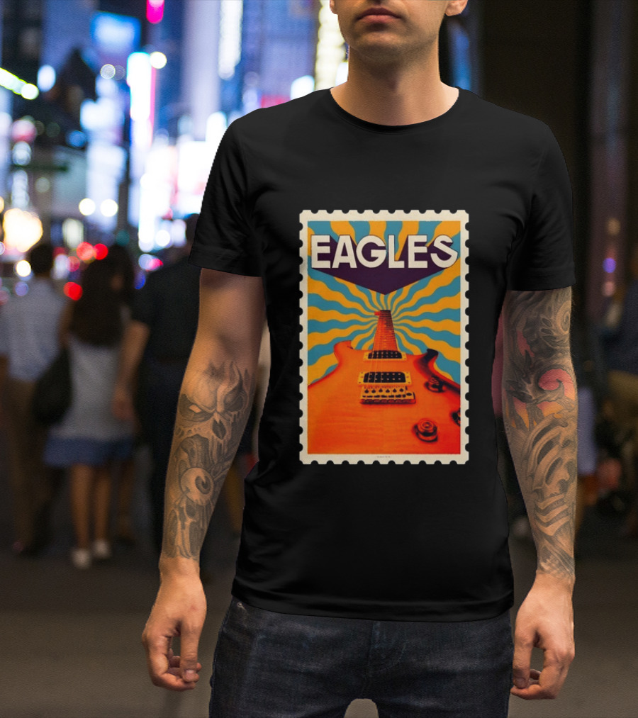 Eagles May 2026 Tour US Psychedelic Guitar Visual T-Shirt