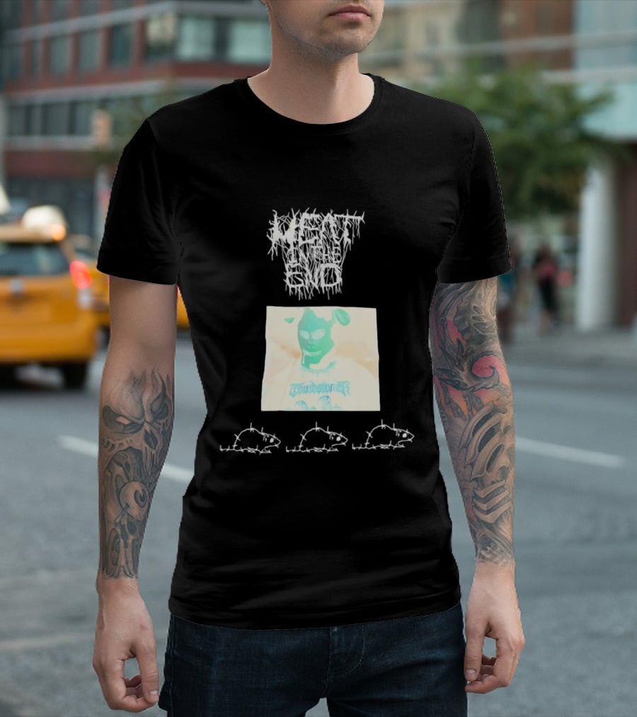 Windbreaker Rat Meat In The End Mysterious Masked Figure T-Shirt