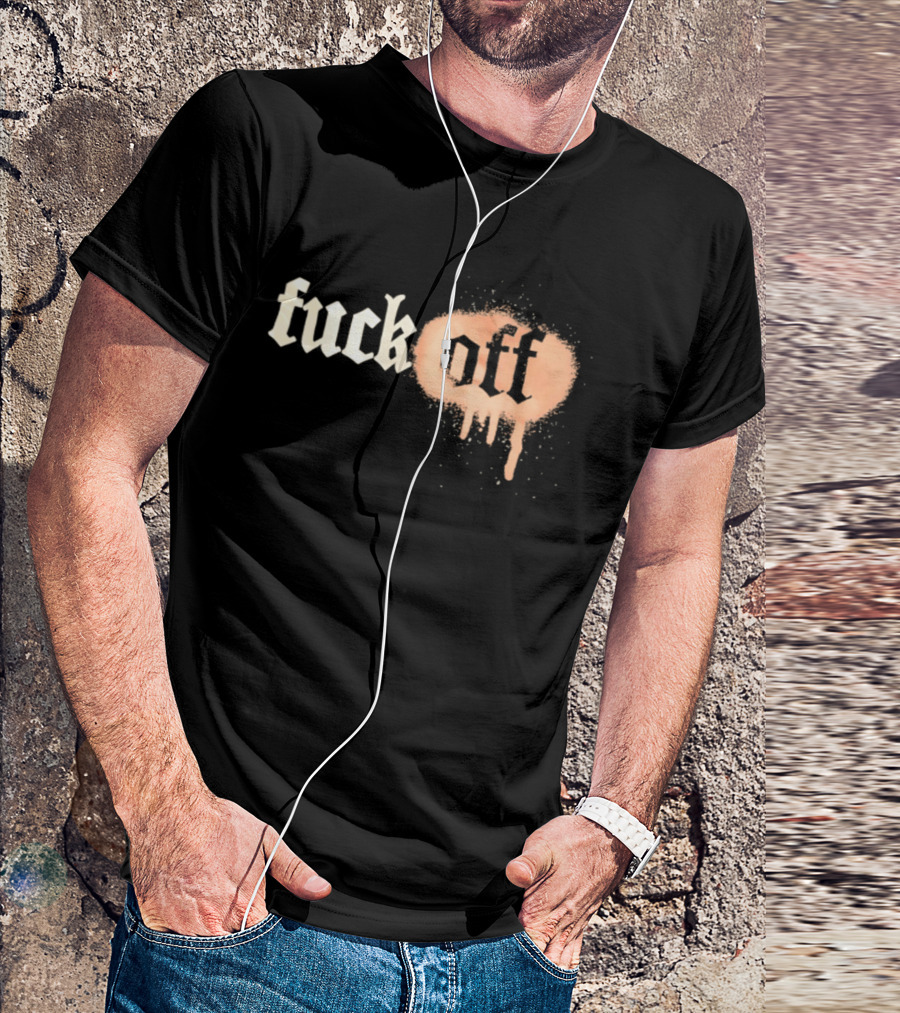 Fuck Off Gothic Graffiti T-Shirt