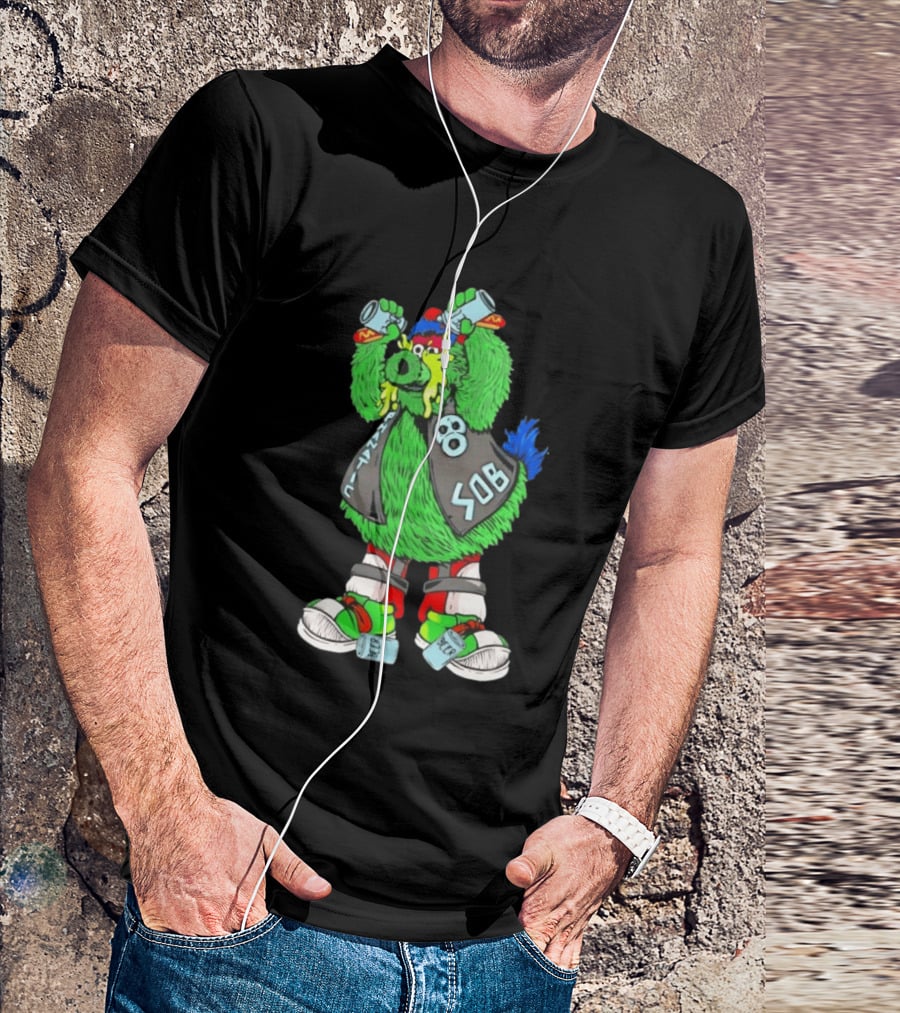 Stone Cold Phanatic Philadelphia Phillies SOB Fanatic Beer Drinking 3:16 T-Shirt